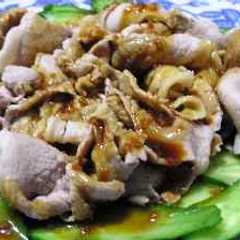 รูปของ 豚肉のニンニクソース