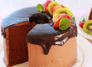 シフォンミックス粉で♪濃厚チョコシフォン-レシピのメイン写真