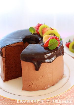 シフォンミックス粉で♪濃厚チョコシフォン-レシピのメイン写真