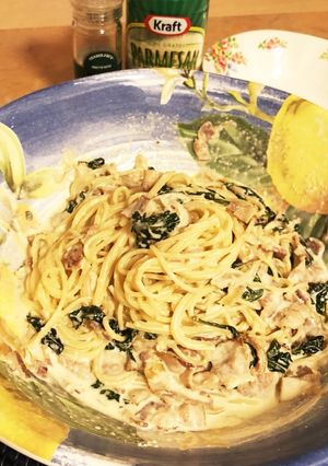 アメリカのママの味。簡単クリームパスタ-レシピのメイン写真