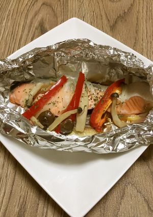 魚の洋風ホイル焼き-レシピのメイン写真