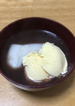 熱ひや おしるこ レンジで簡単-レシピのメイン写真