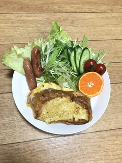 サッポロ一番のスープでフレンチトースト-レシピのメイン写真