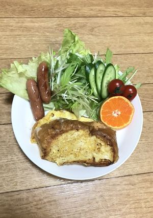 サッポロ一番のスープでフレンチトースト-レシピのメイン写真