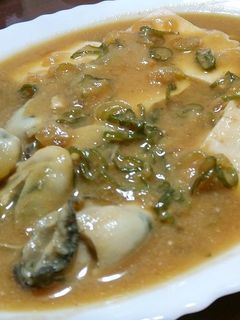 簡単★牡蠣と豆腐の味噌煮-レシピのメイン写真