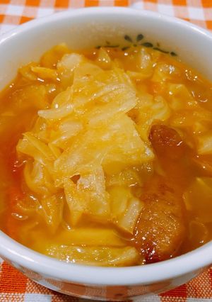 春キャベツのカレースープ-レシピのメイン写真