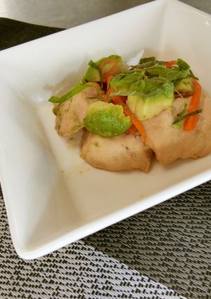 鶏むね肉のわさび醤油あえ-レシピのメイン写真