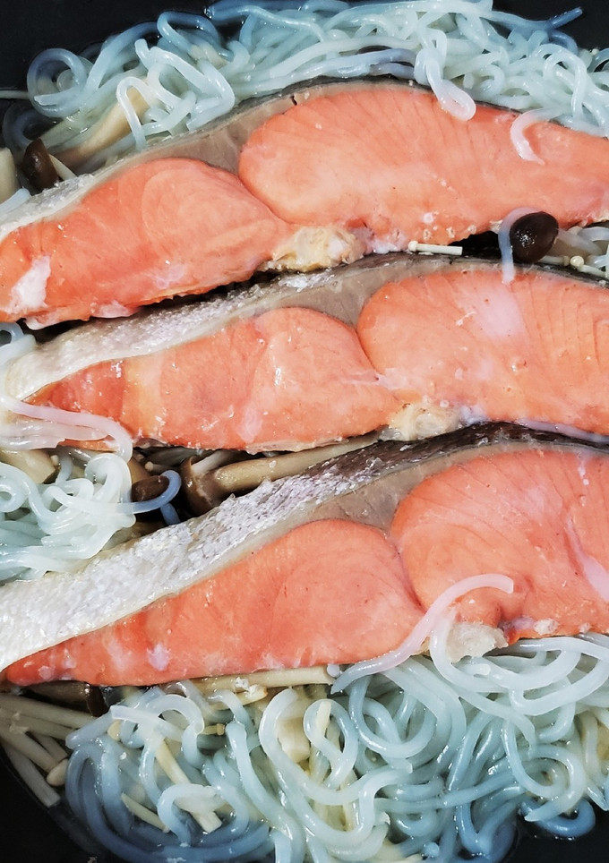 鮭の蒸し煮-レシピのメイン写真