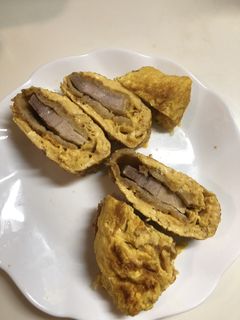 豚カツ入れて美味しいふわふわ卵焼き-レシピのメイン写真