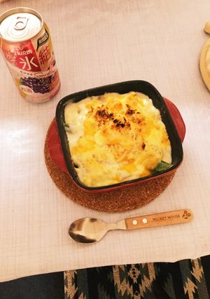海老とスナップエンドウのホワイトグラタン-レシピのメイン写真