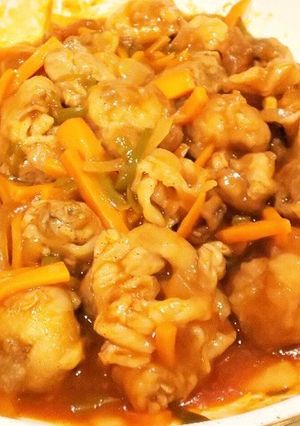 野菜嫌いが食べたレミさんの揚げない酢豚*-レシピのメイン写真