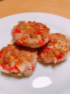 ひき肉と紅しょうがのつくね風-レシピのメイン写真