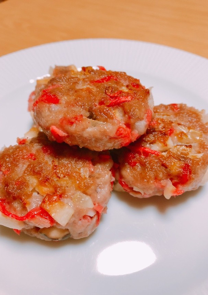 ひき肉と紅しょうがのつくね風-レシピのメイン写真