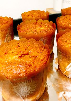 全粒粉の人参カップケーキ-レシピのメイン写真