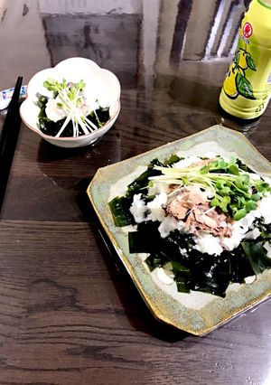 鯖水煮缶で、ワカメ大根おろし-レシピのメイン写真