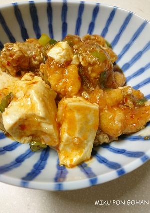 辛いもの好きの♡油揚げ入り麻婆豆腐-レシピのメイン写真