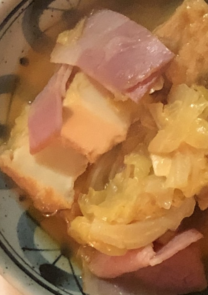 キャベツと厚揚げのトマト煮-レシピのメイン写真