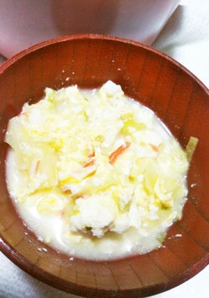 スープ活用☆お豆腐のふわふわとろとろ～-レシピのメイン写真
