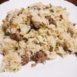 牛肉小間でガーリック炒飯