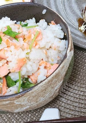 簡単♪鮭と三つ葉(大葉)の混ぜご飯-レシピのメイン写真