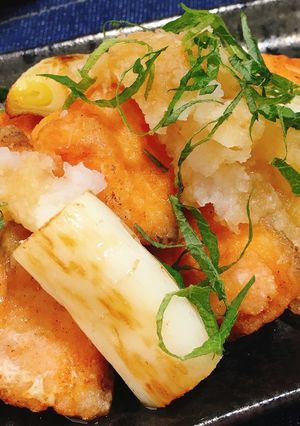 揚げずに簡単!鮭の唐揚げおろしポン酢のせ-レシピのメイン写真