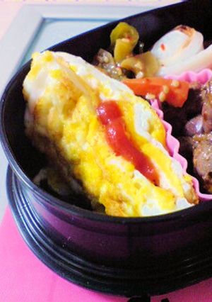 お弁当にスピードおかず♪つぶし目玉焼き-レシピのメイン写真
