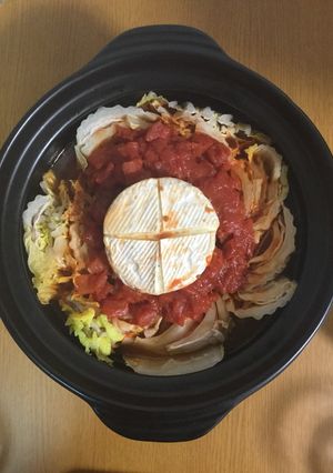 チーズまるごと！ミルフィーユトマト鍋-レシピのメイン写真