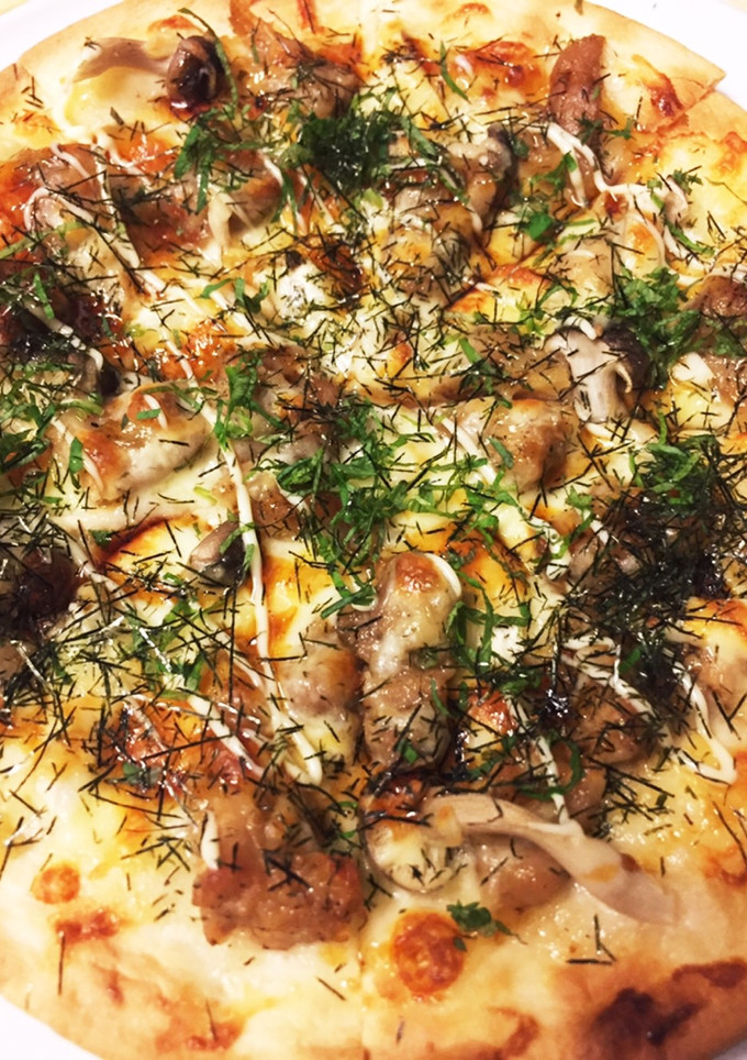 鶏の照り焼きピザ-レシピのメイン写真