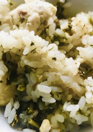 鶏肉入り 大根葉の菜飯-レシピのメイン写真