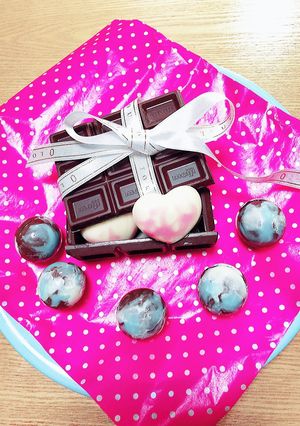 簡単❤️バレンタイン用チョコ❤️マーブル-レシピのメイン写真
