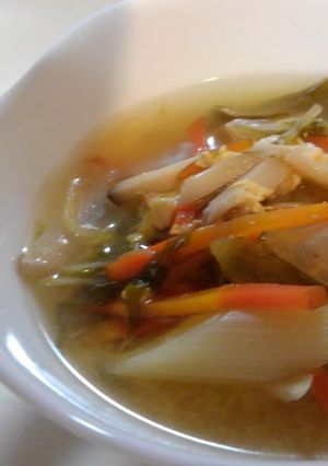 野菜たっぷり★白だし味噌おかずスープ-レシピのメイン写真