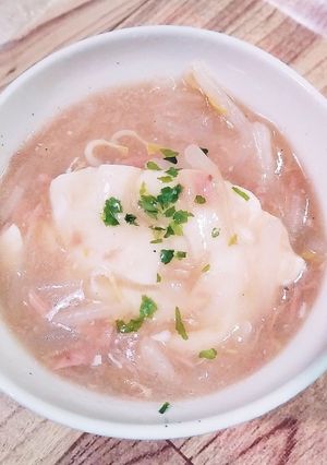お代わりで一品☆豆腐ともやしの塩豚骨あん-レシピのメイン写真