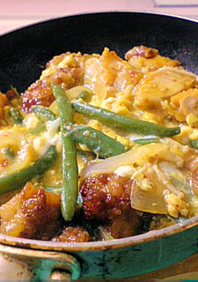 鶏のから揚げで♪親子丼風卵とじ-レシピのメイン写真