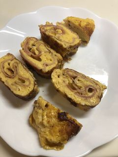 ベーコンマヨで美味しいふわふわ卵焼き-レシピのメイン写真