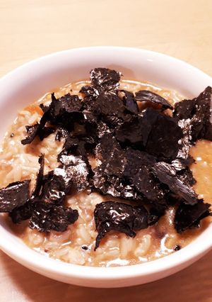 簡単☆ラーメンの残り汁で海苔チーズ雑炊-レシピのメイン写真