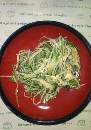 水菜の中華卵とじ-レシピのメイン写真