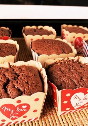 板チョコ2枚でガトーショコラ*-レシピのメイン写真