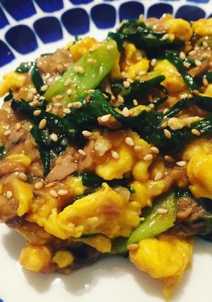 チンゲン菜とニラとツナの中華煮-レシピのメイン写真