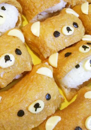 かわいい♥リラックマいなり寿司-レシピのメイン写真