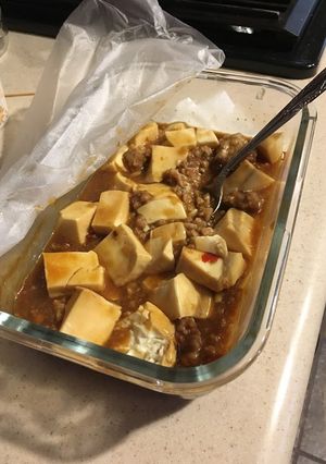 油不要　レンジで簡単麻婆豆腐-レシピのメイン写真