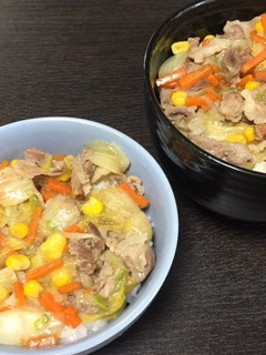 子供と一緒に野菜あんかけ丼-レシピのメイン写真