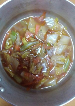 サッポロ一番で野菜スープ-レシピのメイン写真