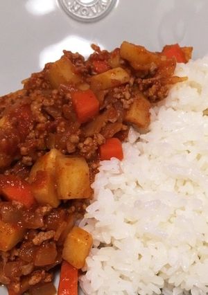 じゃがいもとひき肉のチリ-レシピのメイン写真