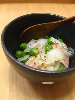 グリンピースと新玉ねぎのサッと煮-レシピのメイン写真