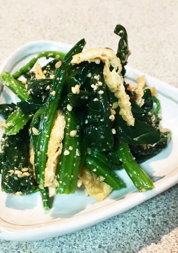 おいなりさんの揚げ☆ほうれん草の胡麻和え-レシピのメイン写真