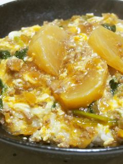 かぶとミンチのとろとろ卵丼♪-レシピのメイン写真