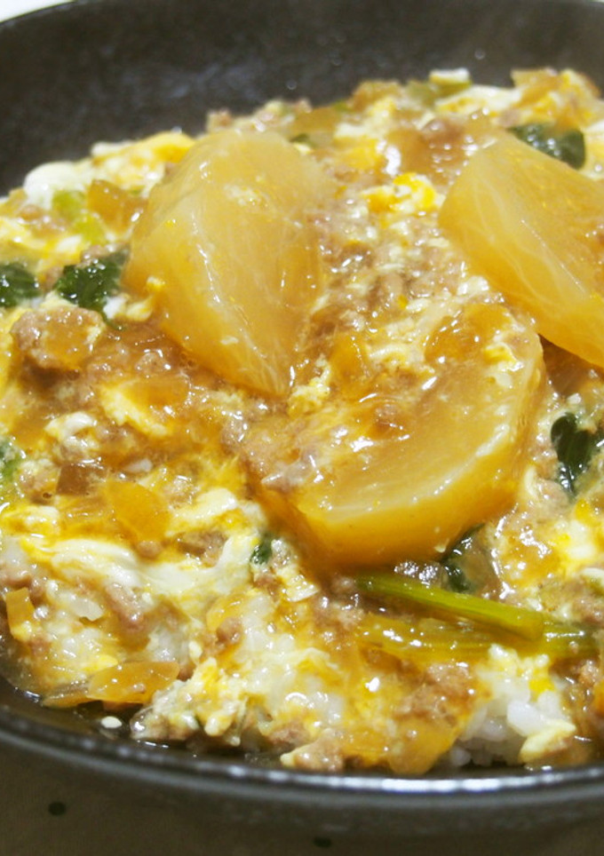 かぶとミンチのとろとろ卵丼♪-レシピのメイン写真