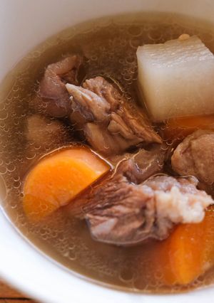【台湾牛筋大根スープ】清燉牛肉蘿蔔湯-レシピのメイン写真