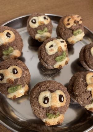 ポケモンスイーツ モクローのダックワーズ-レシピのメイン写真