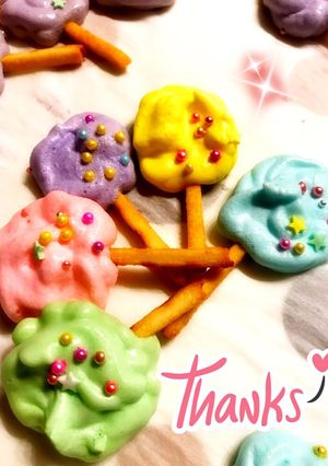 モコモコ綿飴風のメレンゲクッキー-レシピのメイン写真